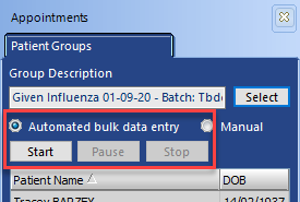 Automated bulk data entry
