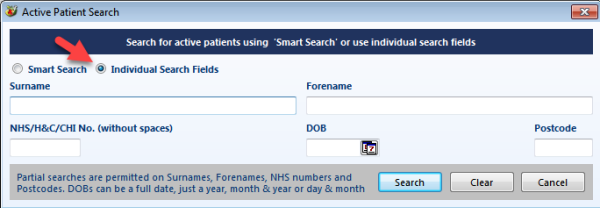 Individual Patient Search